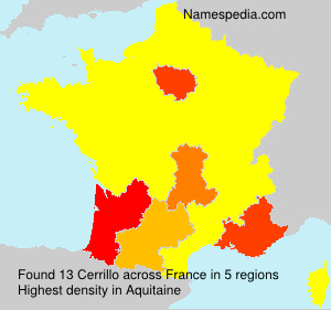 Surname Cerrillo in France Surname Cerrillo in France