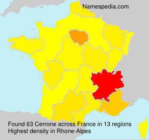 Surname Cerrone in France Surname Cerrone in France