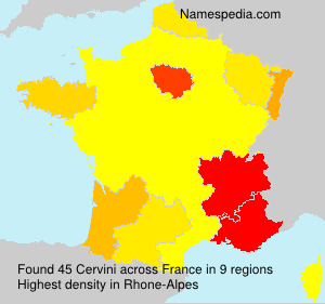 Surname Cervini in France Surname Cervini in France