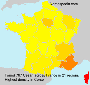 Surname Cesari in France Surname Cesari in France