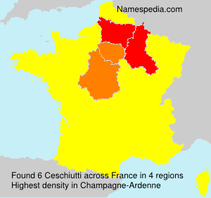 Surname Ceschiutti in France