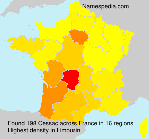 Surname Cessac in France Surname Cessac in France