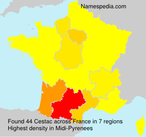 Surname Cestac in France Surname Cestac in France