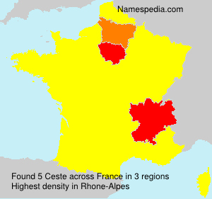 Surname Ceste in France Surname Ceste in France