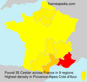 Surname Cestier in France Surname Cestier in France