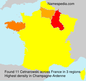 Surname Cetnarowski in France Surname Cetnarowski in France