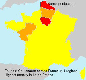 Surname Ceulenaere in France Surname Ceulenaere in France