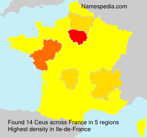 Surname Ceus in France Surname Ceus in France
