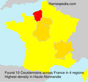 Surname Ceustermans in France Surname Ceustermans in France