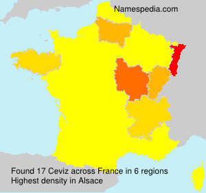 Surname Ceviz in France Surname Ceviz in France