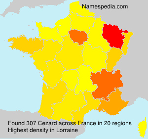 Surname Cezard in France Surname Cezard in France