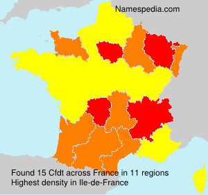 Surname Cfdt in France Surname Cfdt in France