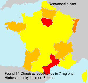 Surname Chaab in France Surname Chaab in France