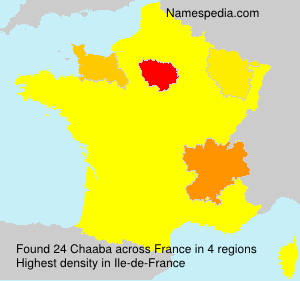 Surname Chaaba in France Surname Chaaba in France