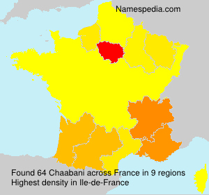 Surname Chaabani in France Surname Chaabani in France