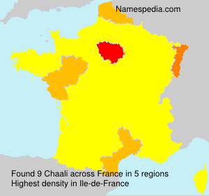 Surname Chaali in France Surname Chaali in France
