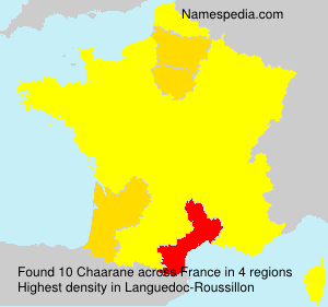 Surname Chaarane in France Surname Chaarane in France