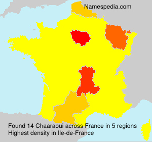 Surname Chaaraoui in France Surname Chaaraoui in France