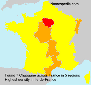 Surname Chabaane in France Surname Chabaane in France
