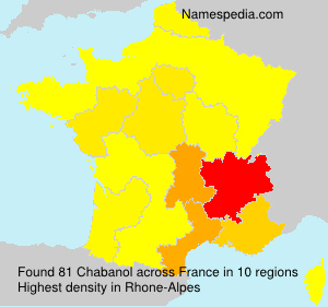 Surname Chabanol in France Surname Chabanol in France