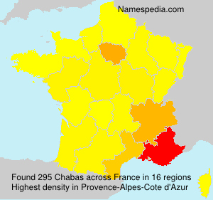 Surname Chabas in France Surname Chabas in France