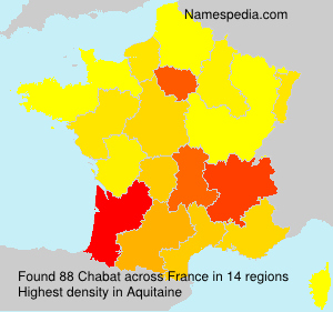 Surname Chabat in France Surname Chabat in France
