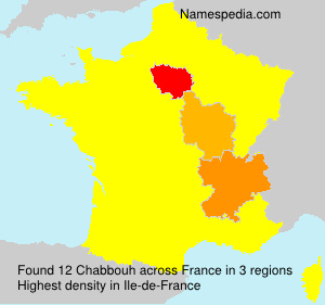 Surname Chabbouh in France Surname Chabbouh in France