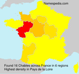 Surname Chables in France Surname Chables in France