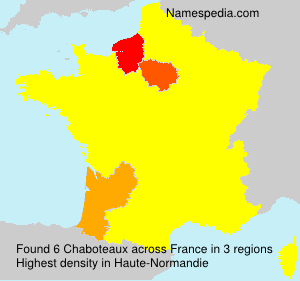 Surname Chaboteaux in France Surname Chaboteaux in France