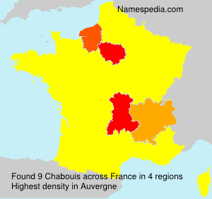 Surname Chabouis in France Surname Chabouis in France