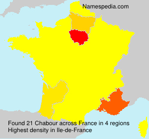 Surname Chabour in France Surname Chabour in France