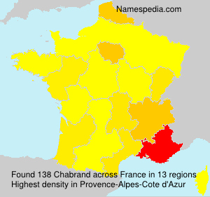 Surname Chabrand in France Surname Chabrand in France