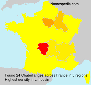 Surname Chabrillanges in France Surname Chabrillanges in France