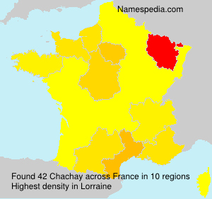 Surname Chachay in France Surname Chachay in France