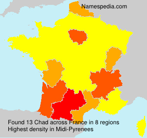 Surname Chad in France Surname Chad in France
