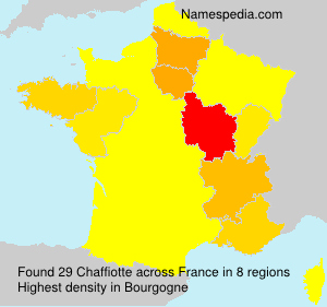 Surname Chaffiotte in France Surname Chaffiotte in France
