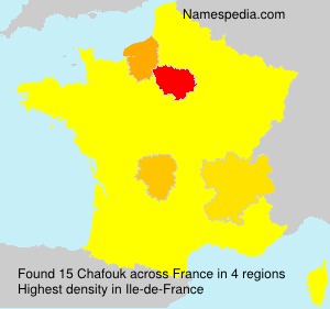 Surname Chafouk in France Surname Chafouk in France