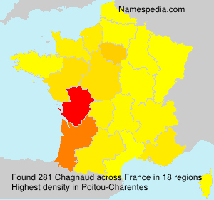 Surname Chagnaud in France Surname Chagnaud in France