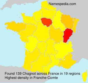 Surname Chagnot in France Surname Chagnot in France