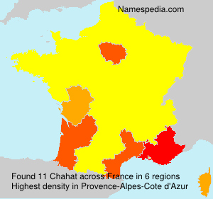 Surname Chahat in France Surname Chahat in France