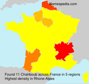 Surname Chahboub in France Surname Chahboub in France