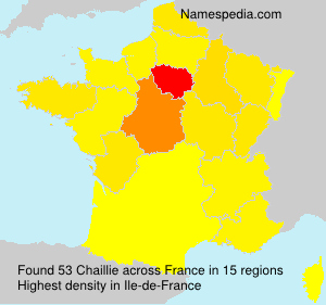 Surname Chaillie in France Surname Chaillie in France