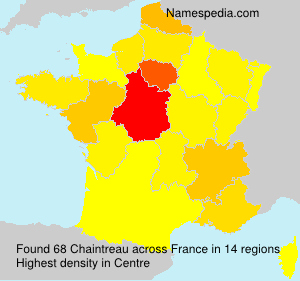 Surname Chaintreau in France Surname Chaintreau in France