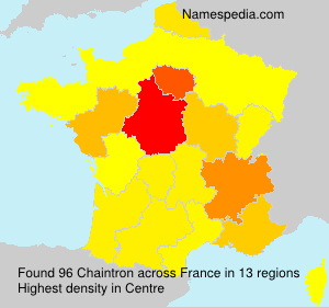 Surname Chaintron in France Surname Chaintron in France