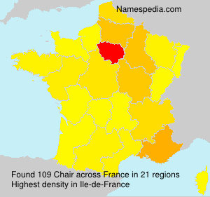 Surname Chair in France Surname Chair in France