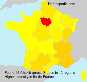 Surname Chakib in France Surname Chakib in France