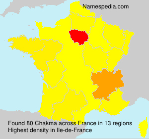 Surname Chakma in France Surname Chakma in France