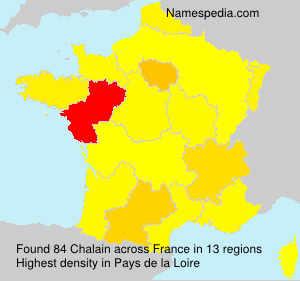 Surname Chalain in France Surname Chalain in France
