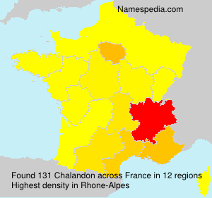 Surname Chalandon in France Surname Chalandon in France