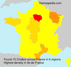 Surname Chalbot in France Surname Chalbot in France